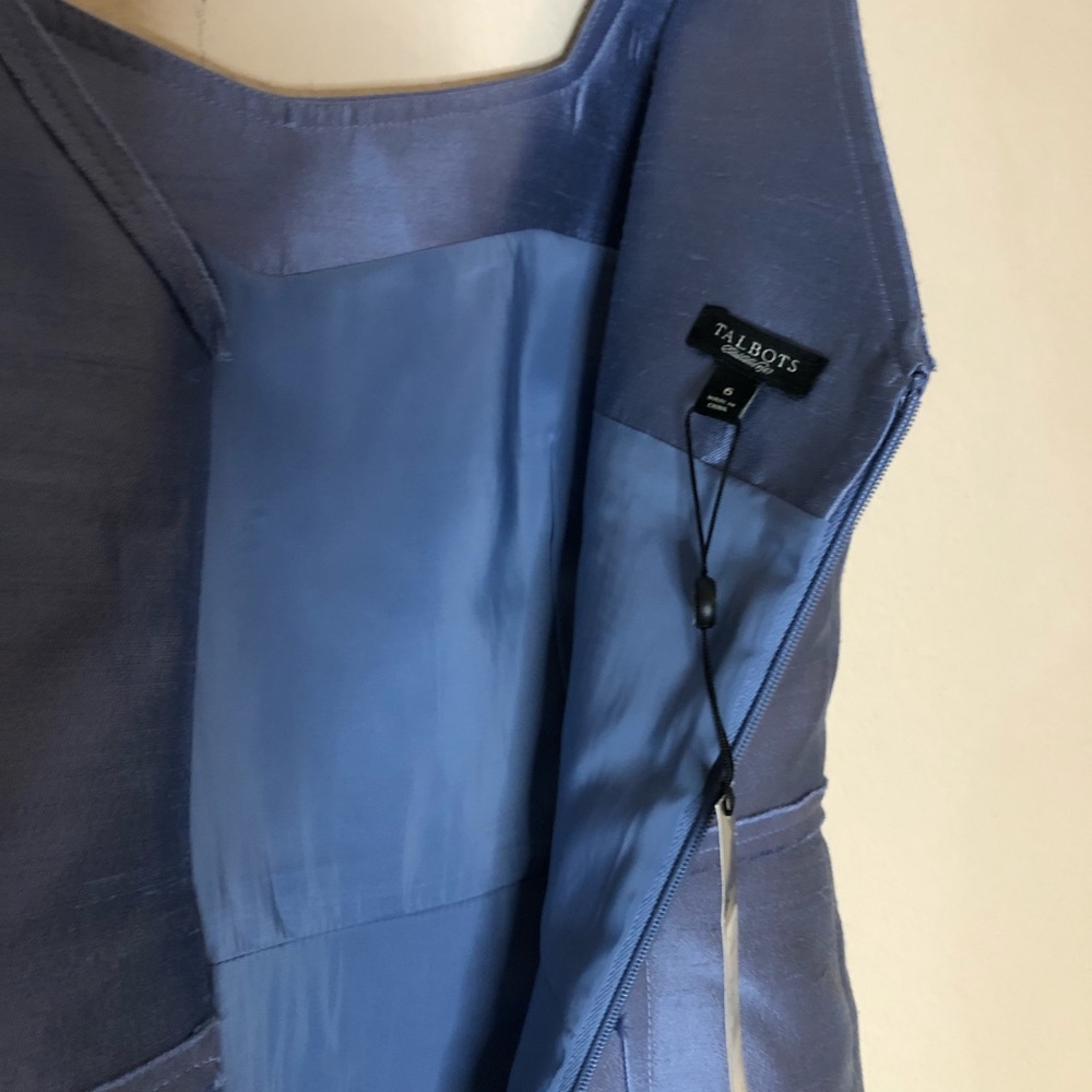 Talbots Powder Blue Sheath Cocktail Dress - Picture 10 of 16